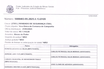 Processo 5000483-95.2025.8.13.0109